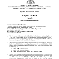 SLASPA: Caribbean Regional Air Transport Connectivity Project (CATCOP), Saint Lucia - Supply and Installation of ADS-B Ground Stations